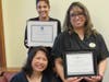 Garlands Director of Housekeeping, Beverly Astudillo (L), and Housekeeping Supervisor, Angie Gomez (R), pictured with Director of Hospitality Nancy McCaffrey (C), are GBAC-Trained Technicians. 
