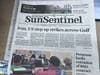 South Florida Sun Sentinel reports on renewed U.S. - Iran fighting