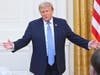 U.S. President Donald Trump addresses the nation from the White House in Washington