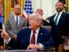 U.S. President Donald Trump discusses Iran from the Oval Office of the White House.