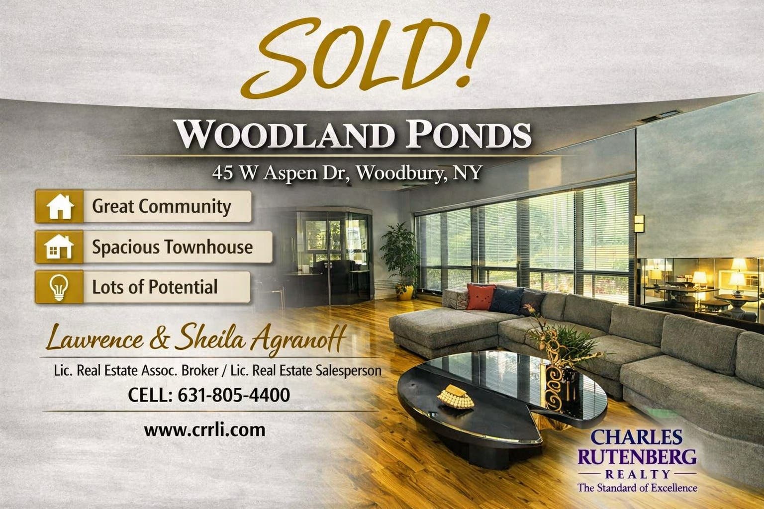 The Woodlands at Woodbury Long Island Townhouse Sold with Multiple Offers