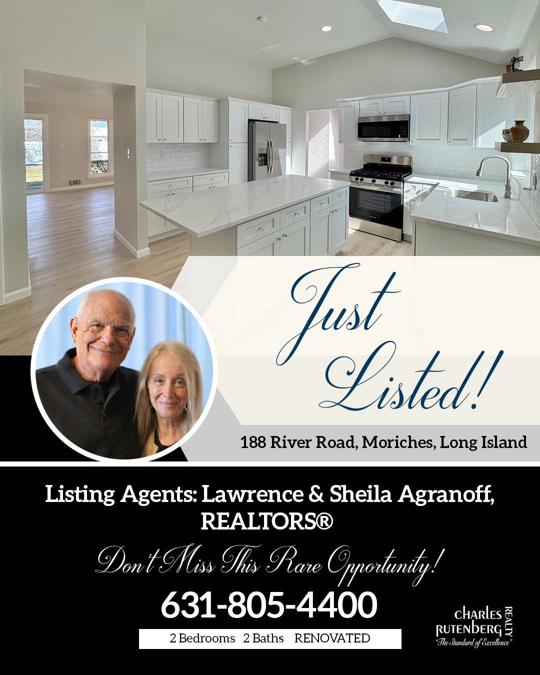 Moriches Long Island One-Level Ranch For Sale