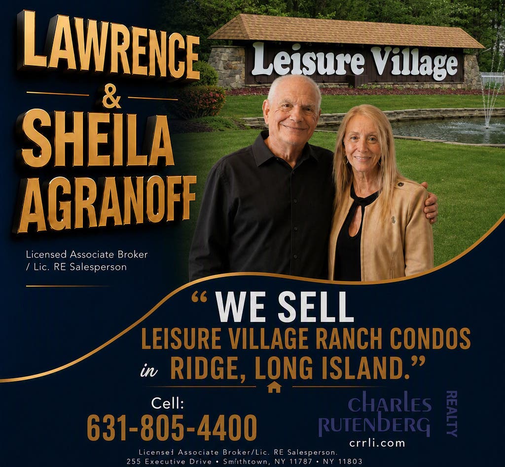 Leisure Village 55+ Ranch Condo Owners in Ridge NY | We Sell Condos