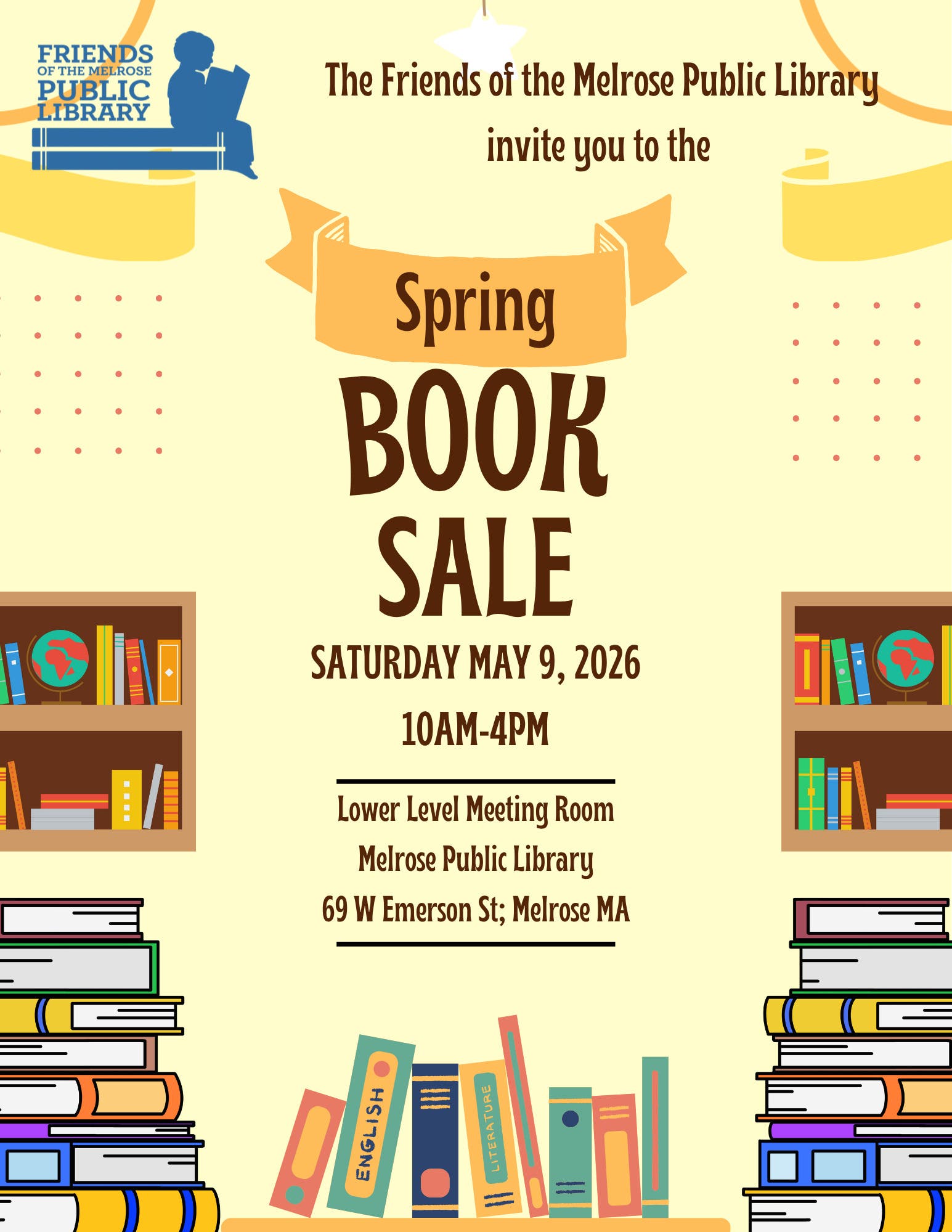 Friends of the Melrose Public Library's Spring Book Sale