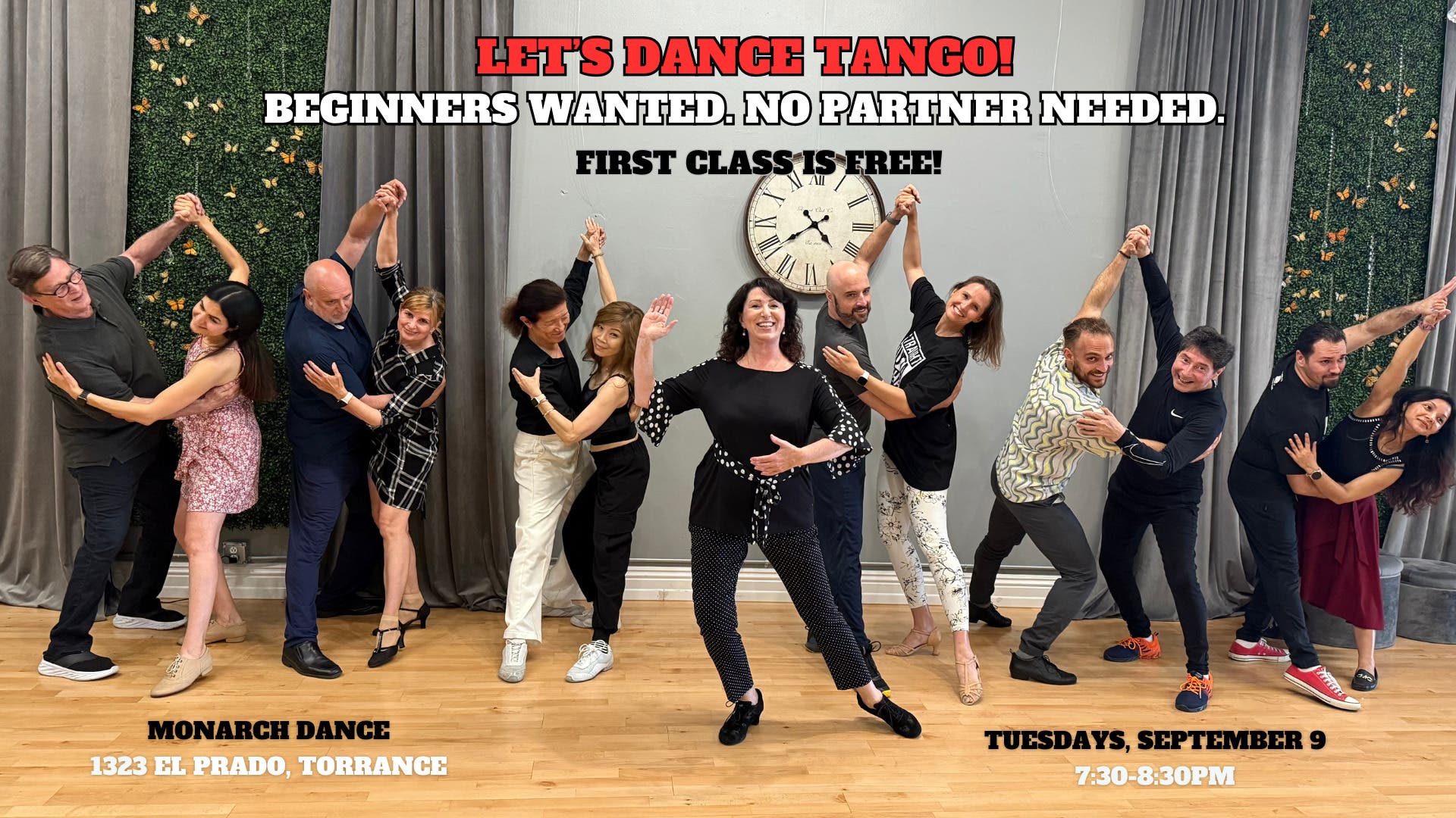 Taste of Argentine Tango for total Beginners! First class is FREE! 