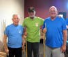 Gold medalist Mike Kondyra (R) with Silver medalist PetePalestina and Bronze medalist Bob Lawrence (L)