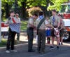 Scouts cut the stripes