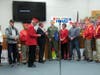 Supervisor Barry Moore presents flag