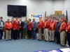 Marine Corps League members and Veterans on hand