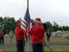 Don Barder & Jimmy Clendennen raise the flag
