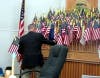 Selisker swaps out flags