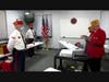 Neil Clark sworn in as Commandant by Gene Irwin.