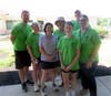 Staffers conducting the Senior Games - Bocce