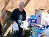 Jennifer Wilson packed boxes with donated diapers and wipes.