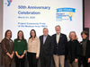 Project Community Pride staff Kelly Anderson, LPC, Kristin Perconte, LCP, & Christine McIntyre, LCSW, gather with Mayors Mark Taylor (Florham Park), Robert H. Conley (Madison), and Carolyn Dempsey (Chatham), & Madison Area YMCA President & CEO Diane Mann.
