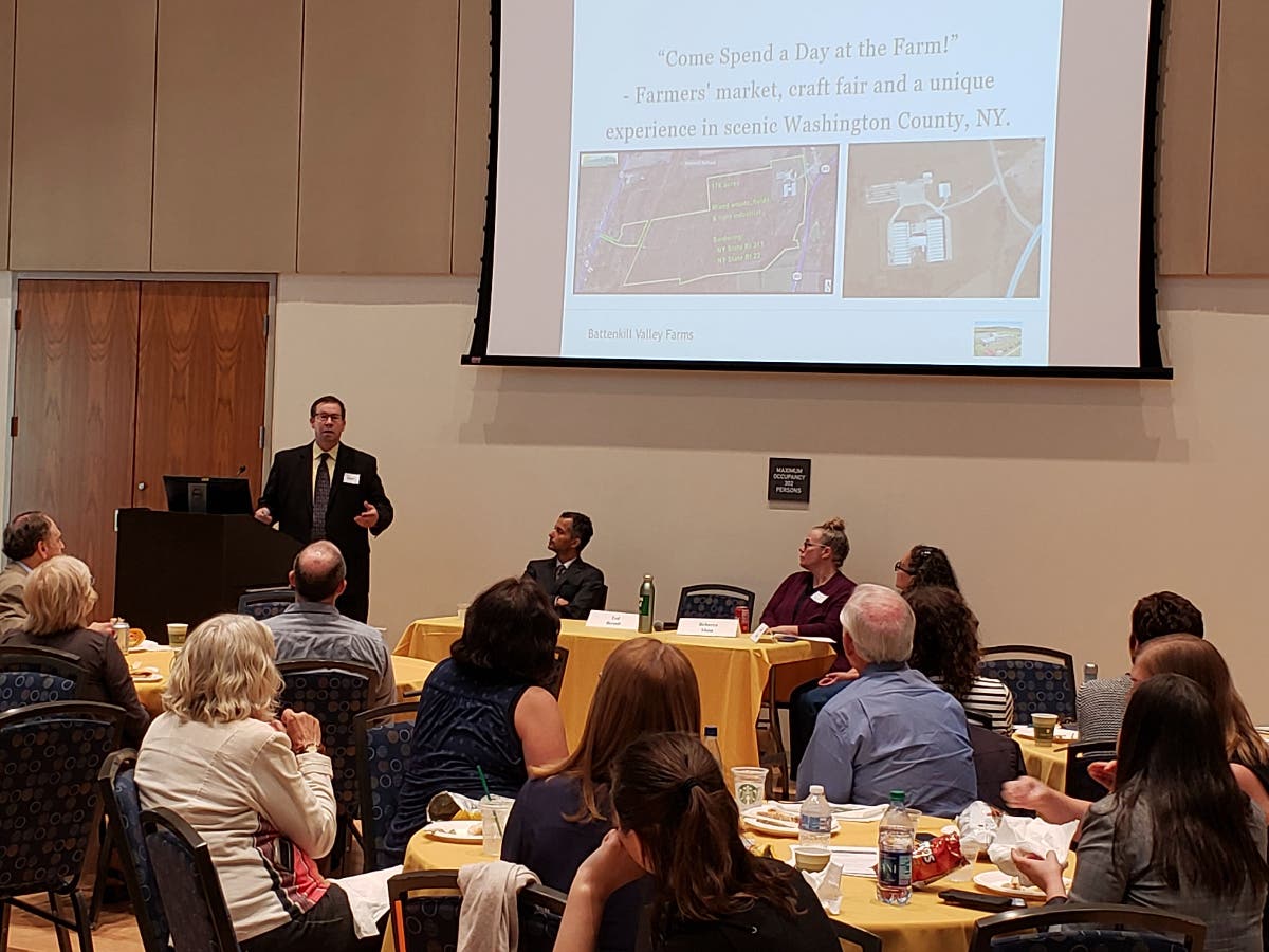 The FFFA program concludes with Peers making final pitch presentations to an audience of potential funders.
