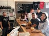 Some of the first visitors at Adobe Creek Brewing