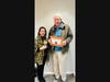Jack Young of Doylestown, PA, a NO BULLying Run participant in the 80+ age category, receives his award certificate for logging the most miles in his age category from Jaime Valleley, NOVA’s Event Coordinator.  