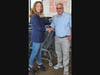 Deborah Cowhey, Owner/Operator of Cowhey Family ShopRite of Warminster is pictured with Mike Cerino, Executive Director, Warminster Food Bank after Cowhey presented Warminster Food Bank with a $10,000 donation.