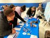 Educators add messages of growth and positivity to the mural