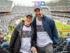Advocate heart patient Pat O'Flaherty and his son Kent were honored as the Chicago Bears' special guests during the team's home opener Sept. 20. 