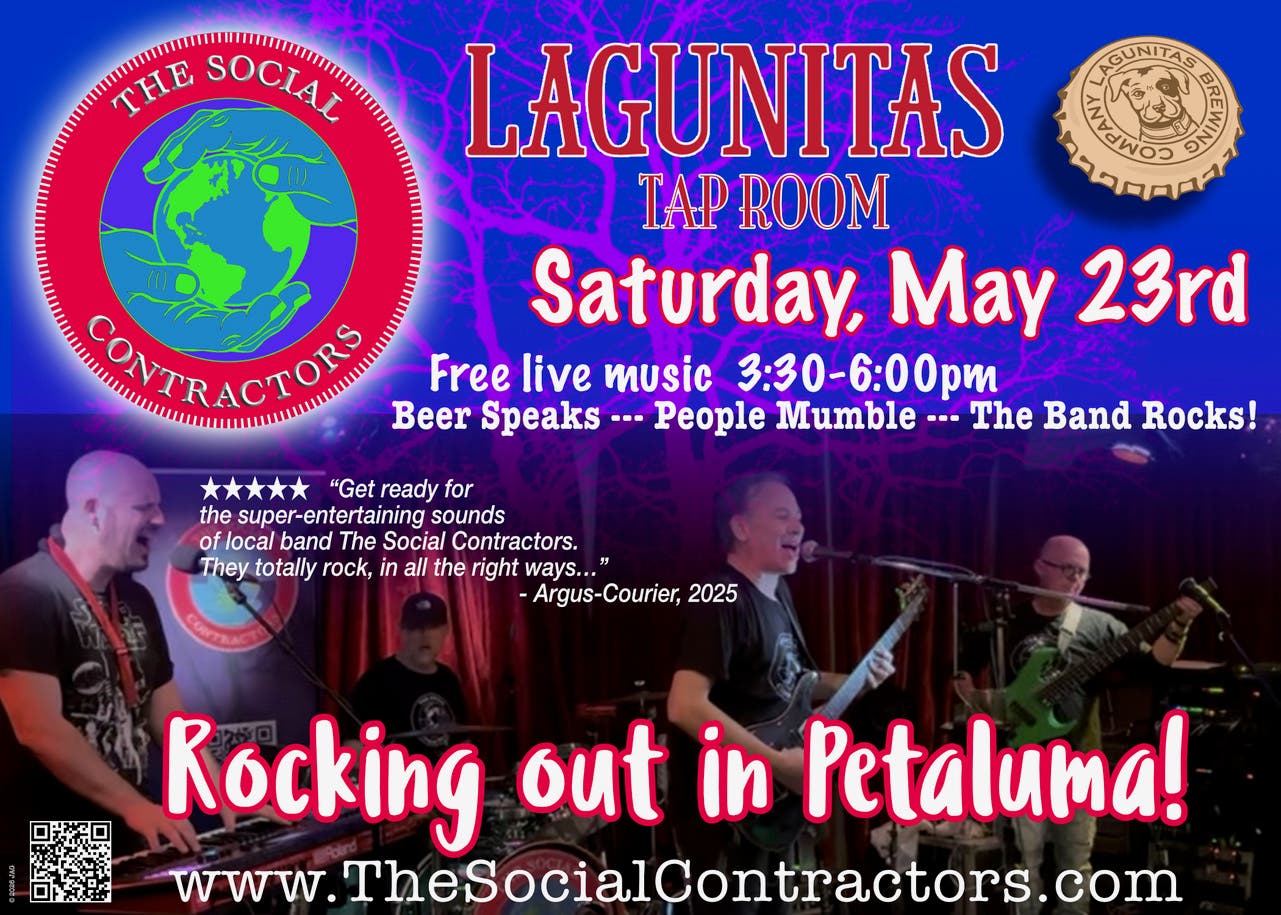The Social Contractors: Live & Free @ Lagunitas Tap Room!