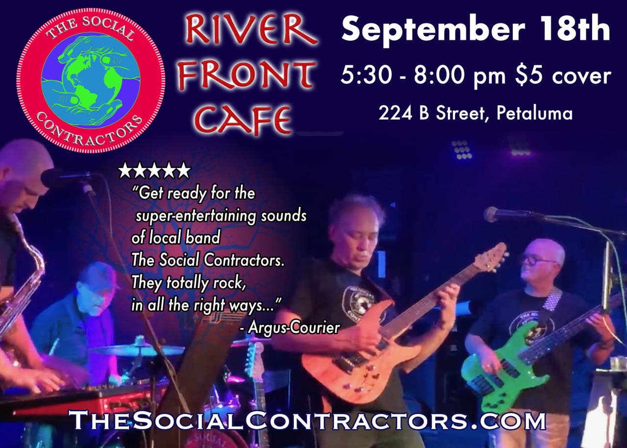 The Social Contractors Rock Riverfront Cafe!