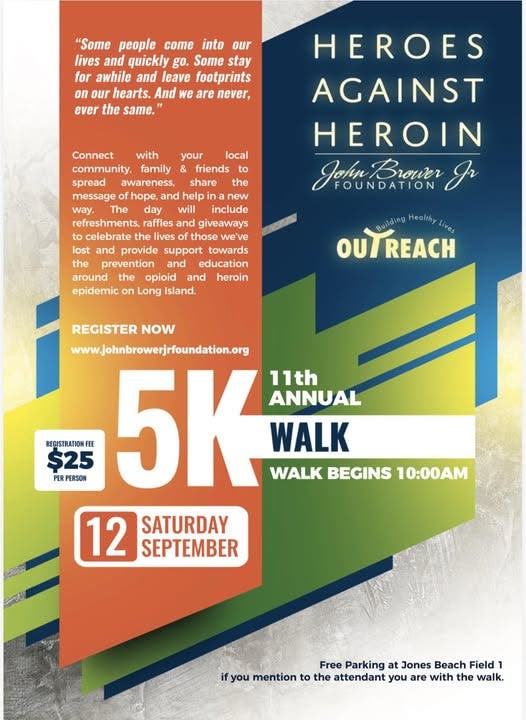 11th Annual Heroes Against Heroin 5K Walk at Jones Beach