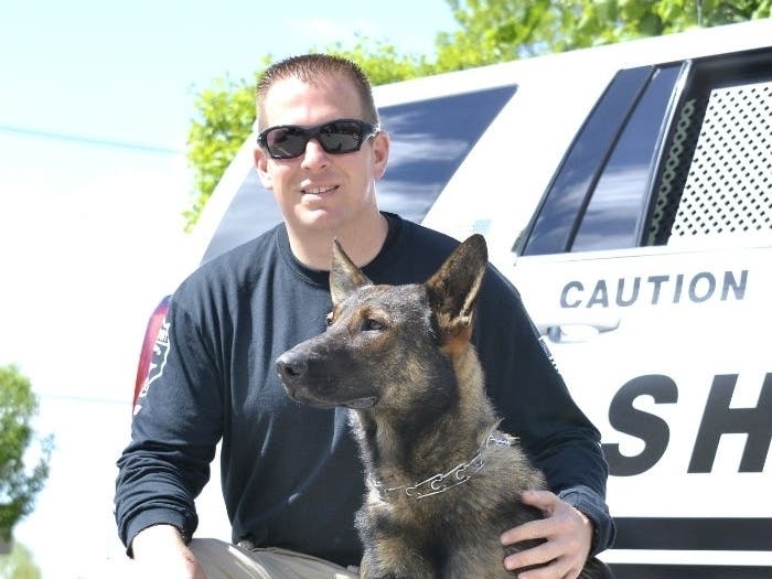 Lake County Sheriff's Office Deputy Craig Sommerville and K9 Diesel assisted a man in crisis Tuesday, authorities said. 