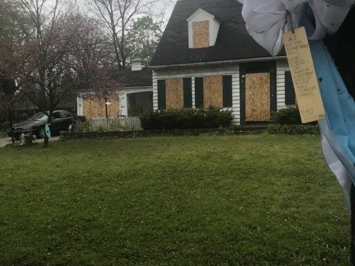 The home where authorities say AJ Freund will be demolished. 
