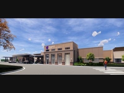 Renderings for Libertyville rehab hospital 