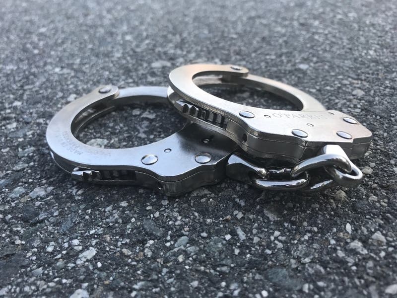 The traffic stop happened at about 12:20 a.m. on Sunday in the 400 block of South Milwaukee Avenue. 