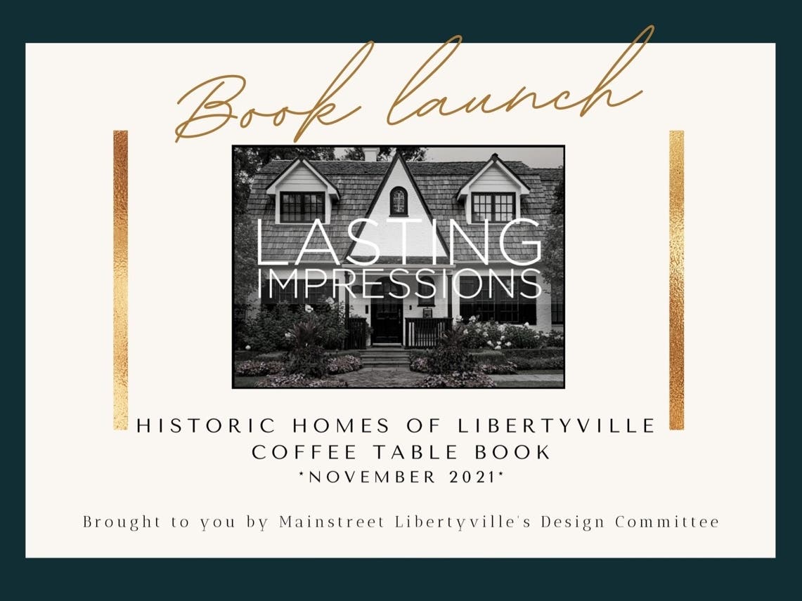 ​A book launch open house for Lasting Impressions will be held from 2 to 5 p.m. on Sunday, November 21, at the Libertyville Civic Center. 