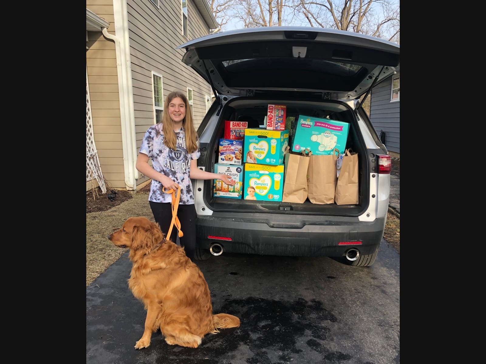 Bernotas 8th grader Erin Johnson's efforts helped raise money for hygiene supplies, such as toothbrushes, toothpaste, first aid supplies and diapers. 
