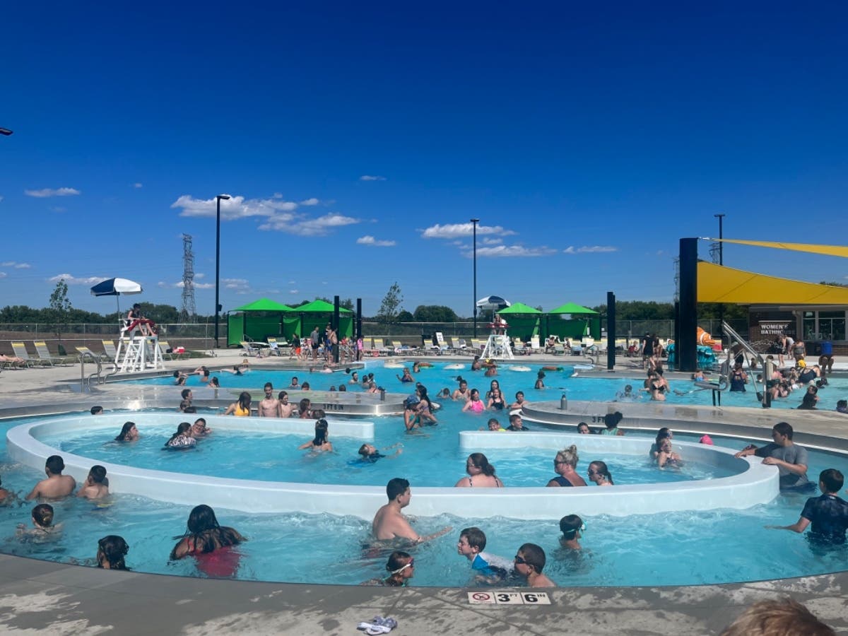 Sunburst Bay Aquatic Center in Cary saw another packed day Wednesday with local residents stopping out to enjoy the new facility and beat the heat. The long-awaited addition to the community opened over the weekend. 