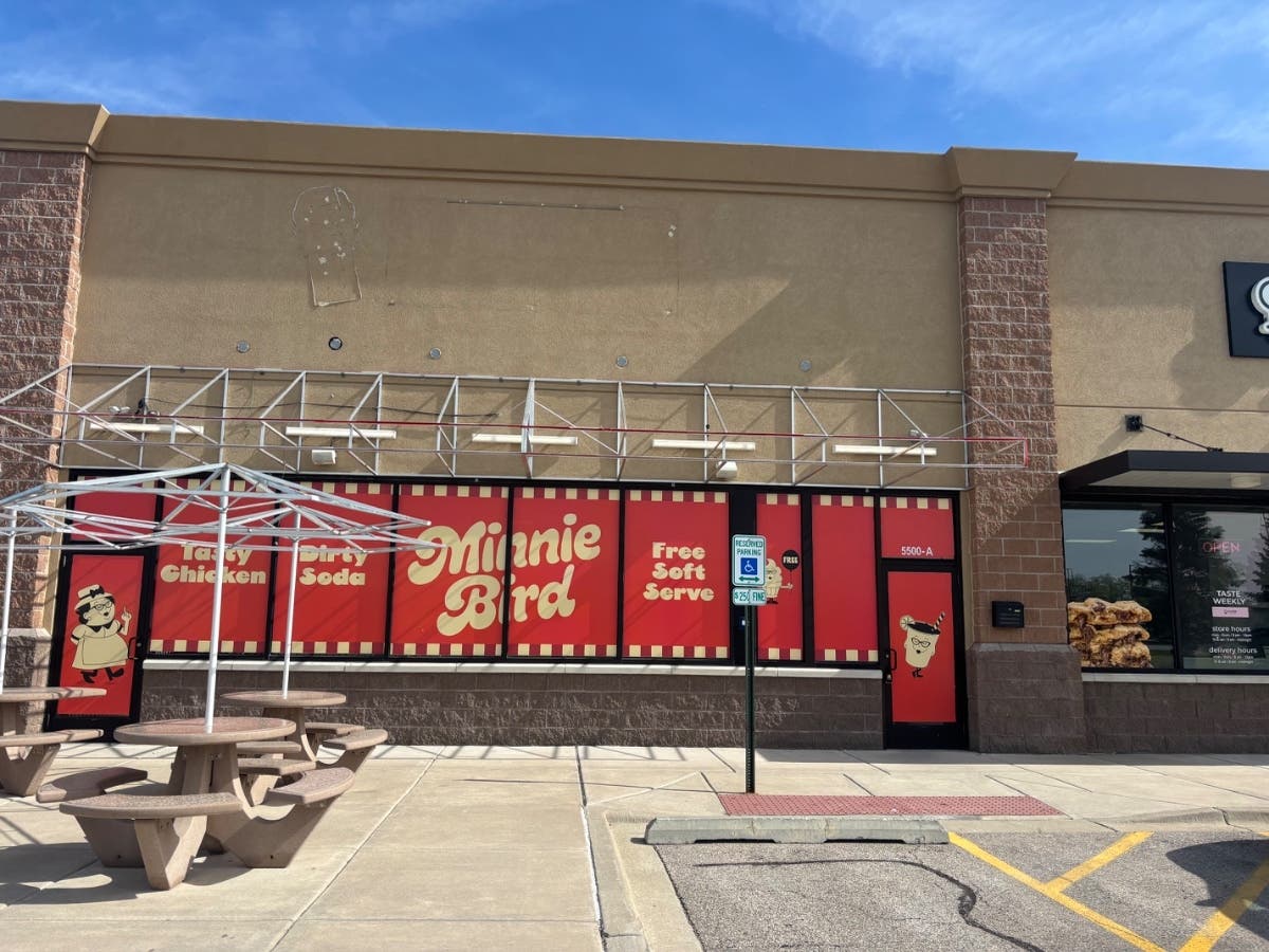 Signage up at the former Freddy's Steakburgers, at 5500 Northwest Highway, announced Minnie Bird's anticipated entrance to the Route 14 corridor. The new Minnie Bird will be located next to Crumbl once it opens.