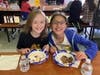 Brookwood Elementary students at the ice cream social. 