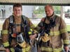 Bryan and Ben Metzger at a training drill. 