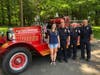 (From left to right) Megan Case, Ray Whitlock, Toby Whitlock, and Dave Case representing the Rocky Hill Fire Department at a community event.