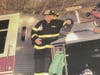 Toby Whitlock volunteering at Rocky Hill Fire Department. 