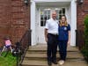 Dave Case with his daughter, former Rocky Hill Fire Department Vice President Megan Case.