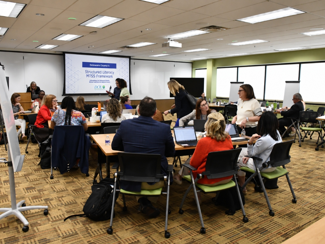 DCIU's Structured literacy workshop in session.