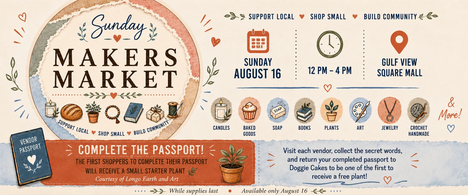 Sunday Makers Market – Shop Local at Gulf View Square Mall