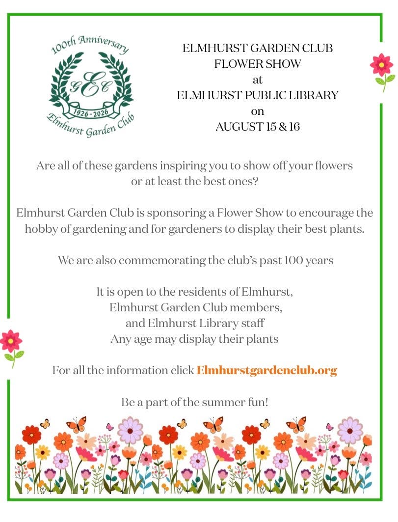 Elmhurst Garden Club Flower Show