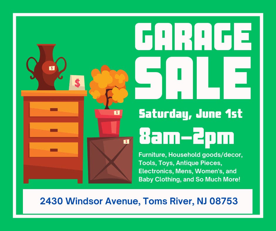 Large Family Garage Sale Toms River, NJ Patch