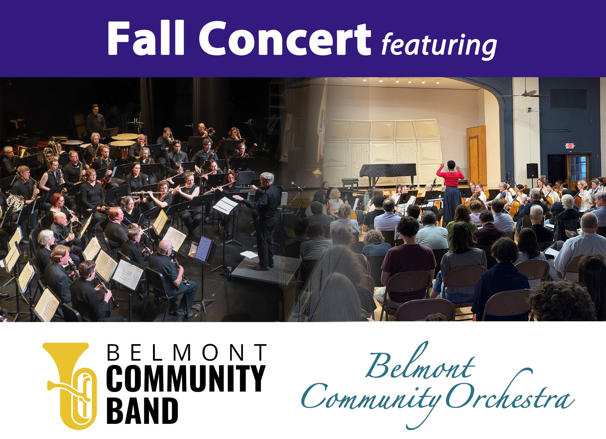 Fall Concert featuring Belmont Community Orchestra & Belmont Community Band
