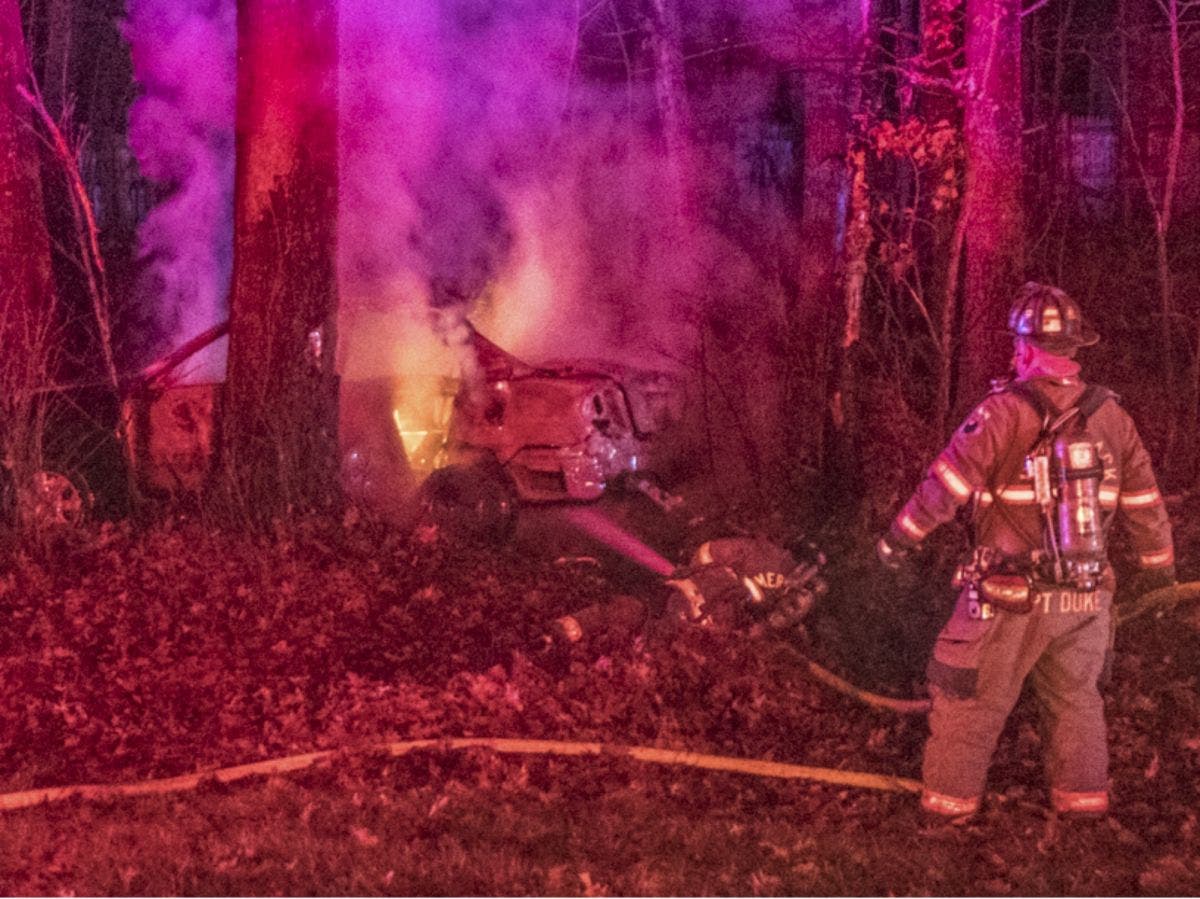 Mass. Woman Injured in Fiery Everett Turnpike Crash | Merrimack, NH Patch
