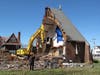 Remaining sections of St. Peter's Church were torn down on April 25, 2019.