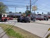 A motorcycle, Honda CR-V, and Subaru collided at the intersection of Loudon Road and Ormond Street on May 8, 2019.