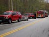 Concord firefighters assisted a hiker near the water tower off Auburn Street on May 13, 2019. 